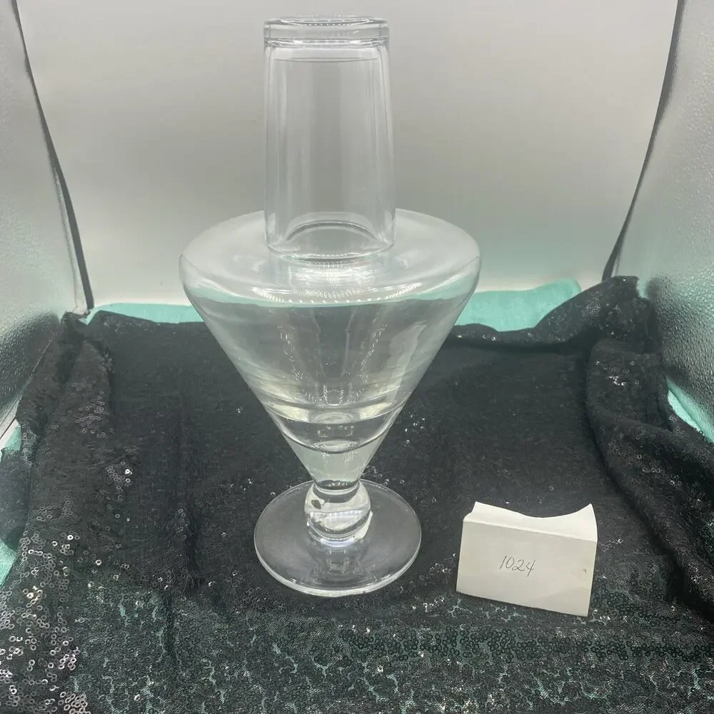 Vintage Waterford Crystal Blown Glass Carafe & Tumbler From Austria 11.5”T